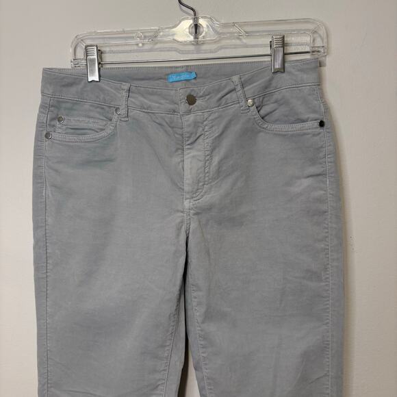 J McLaughlin Womens Size 4‎ Watson Velvet Jeans Silver Gray Pants Stretch Soft - Picture 2 of 7